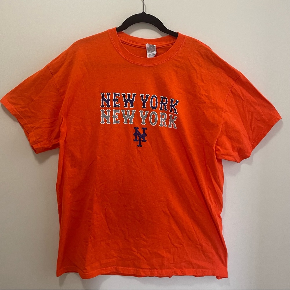 New York Mets Orange T-Shirt Size XL